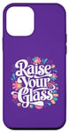 Coque pour iPhone 12 mini Raise Your Glass Pink Party Cheers