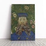 Big Box Art Canvas Print Wall Art Vincent Van Gogh Portrait of Joseph Roulin (1) | Mounted & Stretched Box Frame Picture | Home Decor for Kitchen, Living Room, Bedroom, Multi-Colour, 30x20 Inch