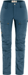 Fjällräven Women's Keb Trousers Curved 42 Short, Indigo Blue Short female