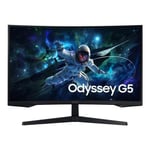SAMSUNG Samsung Odyssey G5 S27CG552EU - G55C Series écran LED jeux incurvé 27" 2560 x 1440 QHD @ 165 Hz VA 300 cd/m² 2500:1 HDR10 1 ms HDMI, DisplayPort noir