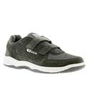 Gola Mens Trainers Belmont Suede Wide Fit Touch Fastening charcoal - Grey - Size UK 13