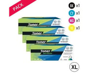 Compatible Xerox 6510 Pack de 4 Toners Noir et couleurs marque Toner Services