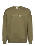 L/S Sweatshirt *Villkorat Erbjudande Underwear Night & Loungewear Pyjama Tops Grön Calvin Klein