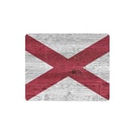Flag of Alabama State (USA) on Wood Rectangle Non Slip Rubber Mousepad, Gaming Mouse Pad Mouse Mat for Woman Man Employee Boss Work with Designs
