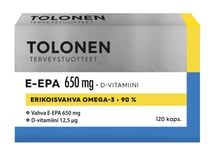 Tolonen Omega-3 E-EPA 650 mg 120 kpl kalaöljykapseli