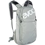 EVOC RIDE 12 bike travel rucksack for trails and other activities (clever pocket management, ventilated with AIR-PAD back padding), Stone Grey