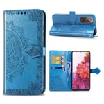 mandala Samsung Galaxy S20 FE 5G / S20 FE flip fodral - blå Blå