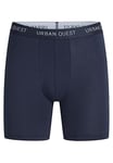 URBAN QUEST Men's 3-Pack Long Leg Bamboo Navy Underwear, M