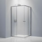 Paroi de douche verre Cabine de douche d'angle intégrale étanche Parre douche portes coulissantes - Toutes tailles - NT506 - 120x90cm - Bernstein