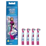 4 Oral-B Stages Power Kids Disney Frozen Replacement Heads Electric Toothbrush 