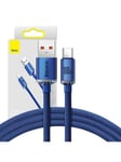 Baseus Crystal Shine cable USB to USB-C 5A100W1.2m (blue)