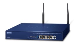 PLANET Wi-Fi 6 AX1800 Dual Band VPN wireless router Gigabit Ethernet Blue