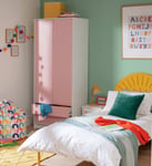 Argos Home Kids Malibu 2 Door Drawer Wardrobe-Pink & White Pink