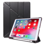 iPad 10.2 (2019) origami leather flip case - Black