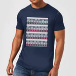 T-Shirt de Noël Homme Star Wars AT-AT - Bleu Marine - L