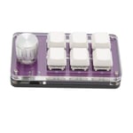 (Purple) One Hand Mechanical Keyboard Portable Wired