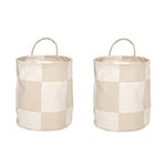 OYOY Chess förvaringskorgar small 2-pack Clay-offwhite