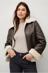 Ellos Collection - Shearling jacka - Brun
