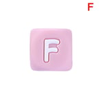 Silicone Cube Alphabet Teething Beads Baby Pacifier Clip Teether