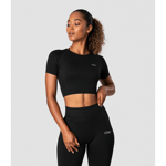 Define Seamless Cropped T-shirt Wmn, Black