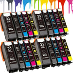 20 Ink Cartridges For Epson Xp-530 Xp-540 Xp-630 Xp-635 Xp-640 Xp645xp830 Xp900
