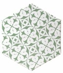 kakel marrakech verde mix hexagon
