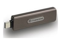 Transcend Esd330c - Ssd - Krypterat - 2 Tb - Extern (Portabel) - Usb (Usb-C Kontakt) - 256 Bitars Aes - Mörkt Gråbrun