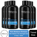 Tresemme Moisture Rich Shampoo with Vitamin E for Dry & Damaged Hair 100ml, 6 Pk