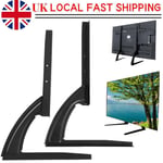 Universal Adjustable Tabletop TV Stand Legs Bracket Mount Base For 14~42'' Inch