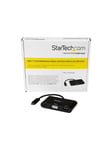 StarTech.com USB-C to VGA Multifunction Adapter with Power Delivery - ekstern videoadapter - sort