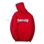 Unisex Thrasher Hoodie med Bokstavstryck, Sweatshirt med Snodd Huva och Fickor Picture Color 7 2XL
