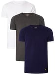 Lyle & Scott3 Pack Maxwell Lounge Crew T-Shirts - White/Dark Grey/Navy