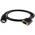 HDMI to VGA Adapter Cable VGA to HDMI Adapter Monitor D-SUB to HDMI 15 Pin to HDMI Adapter Male to VGA Male Connector Cord Transmitter one-way transmission for Computer PC Xhwykzz