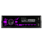 Single Din Car Stereo with Touch Screen, Car MP3 Multimedia Player USB/SD/AUX Input, Car Audio with Bluetooth and Hands-Free Calling,FM Radio,Built-in Microphone,with Double USB Port