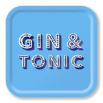 Gin &amp; Tonic bricka 32x32 cm - sky blue