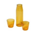 NINE - Milk set of 1 Carafe + 2 glasses Yellow - Tillbringare - Glas