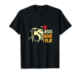 Musician Drummer Christian Community Drums Jesus T-Shirt