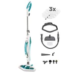 Polti Vaporetto Double Function Steam Broom with Portable Cleaner, Kills and Eliminates 99.9% * of Viruses, Germs and Bacteria, Vaporforce Brush,