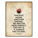 not Twilight Saga Book Metal Painted Retro Art Poster Iron Tin Wall Signs Decoration Plaque Warning for Bar coffee Hotel Office Bedroom
