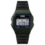 SKMEI 1412 Män Analog Digital Watch Mode Casual Armbandsur Tid Display Alarm 5ATM Army green