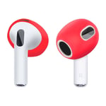 Apple AirPods 3 Silikone Earbuds Tips beskyttelsescover - Rød