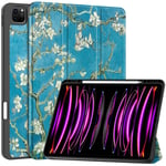 iPad Air 13 (2024) Tri-Fold Fodral, körsbärsblommor