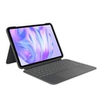 Logitech Combo Touch iPad Pro 11-inch (M4)(2024) Keyboard Case - Detachable backlit keyboard with kickstand, comfortable typing, multi-use mode, QWERTY UK English Layout - Graphite