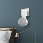 Outlet Wall Mount Holder Space-Saving for Amazon Echo Dot 5th/4th (White)