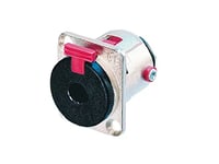 Neutrik Nj3fp6c, Svart, Röd, Silver, Nickel, Polyamid, Polyoximetylen (Pom), Zink Stål, Eia Rs 453, Iec 60603-11, Iec 68-2-20, -25 - 70 ° C, 26 Mm, 37 Mm