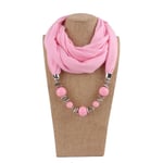 Halsduk Ringhänge Scarf ROSA Pink