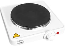 Electric Single Hob Hot Plate with Temperature Control 1500W Ideal for Camping