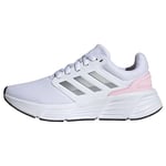 adidas Women's Galaxy 6 Shoes Sneaker, Cloud White/Silver Metallic/Pink, 7.5 UK