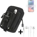 big Holster for Apple iPhone 14 Plus + earphones pouch sleeve belt bag cover cas