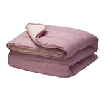 Pikolin Home - Couette 2 Personnes en Fibre Creuse Siliconée Ecolofil, 300g - pour Toutes Les Saisons, Confort Durable, Lavable en Machine, Marque Européenne - 220 x 220 cm, Mauve
